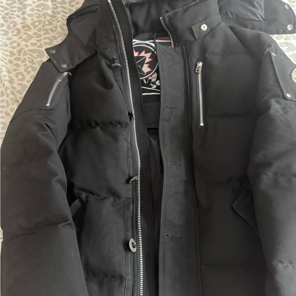 Moose Knuckles Black Puffer Jacket